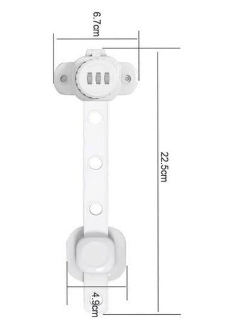 Şifreli Çok Amaçlı Esnek Dolap ve Çekmece Kilidi