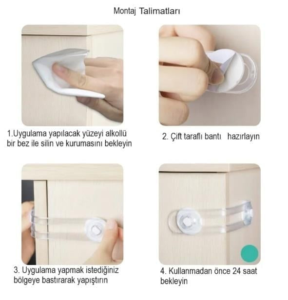 Play Safe 6'lı Şeffaf Çok Fonksiyonlu Bebek Güvenlik Kilidi